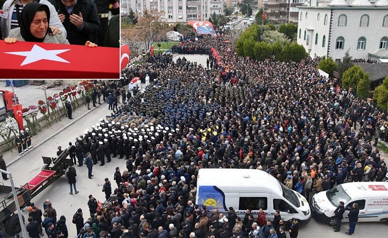 İzmir şehidini uğurladı