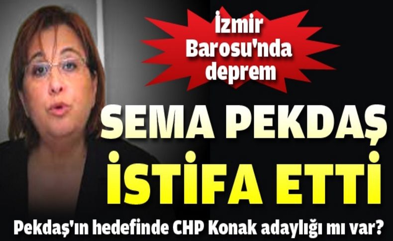 İzmir Barosu Başkanı Pekdaş'tan kritik hamle