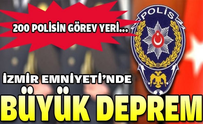 İzmir Emniyeti'nde deprem