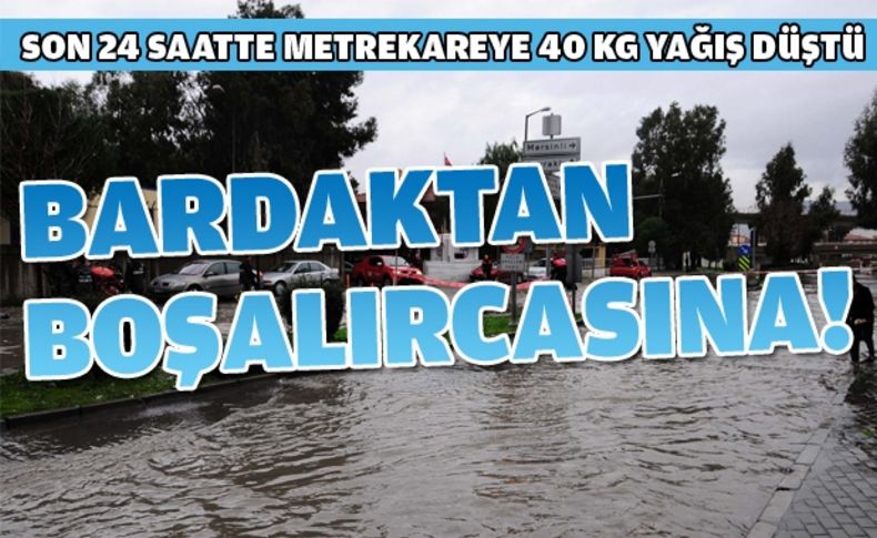 İzmir'de şiddetli yağmur