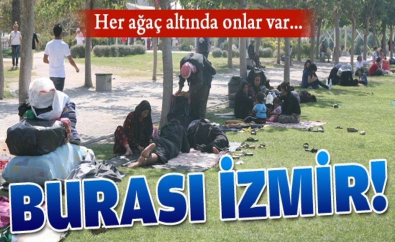 İzmir'de Suriyeli sığınmacı manzaraları