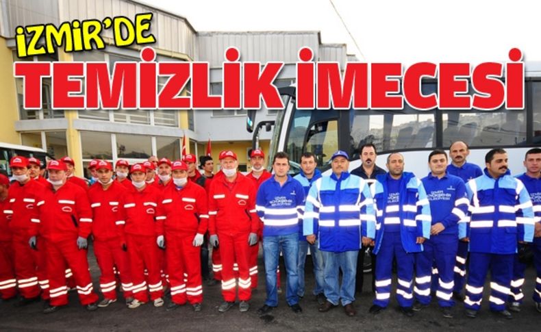 İzmir’de temizlik imecesi