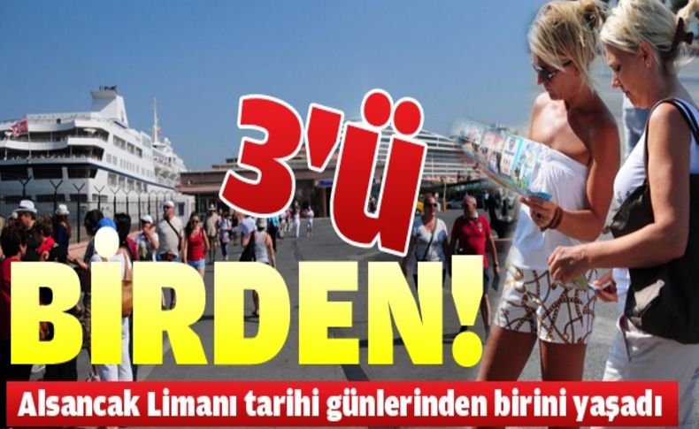 İzmir'e denizden turist çıkarması