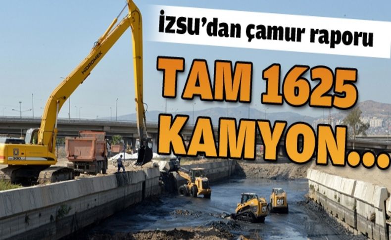 İzmir’in 3 deresinden 1625 kamyon malzeme çıktı