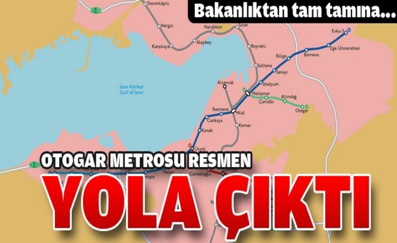 İzmir'in yeni metroları resmi gazetede