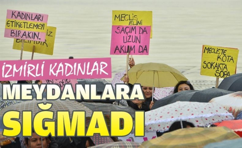 İzmirli kadınlar Cumhuriyet Meydanı’nda buluştu