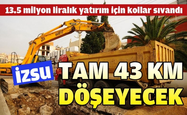 İZSU, 13.5 milyonluk yatırımla yağmur ve kanal sularını ayrıştırıyor