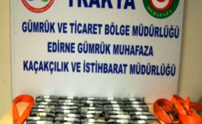 Kapıkule'de 21 kilogram eroin ele geçirildi