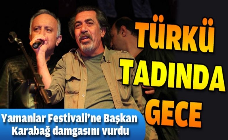 Karabağ, festivalde türkü söyledi