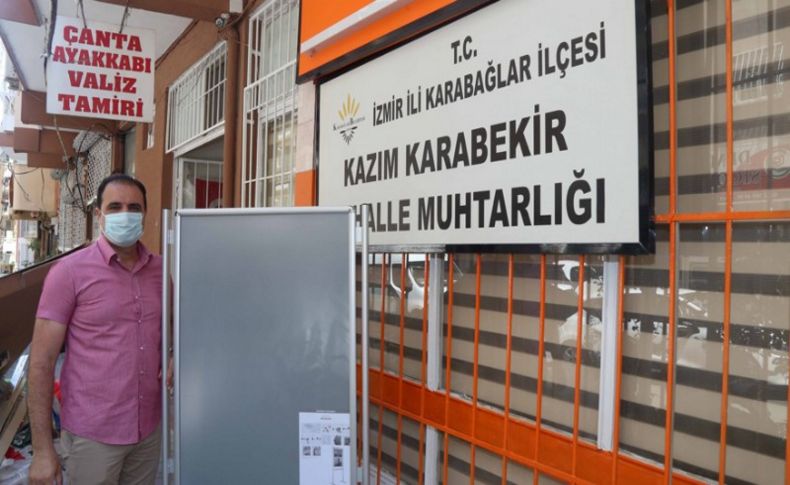 Karabağlar’da muhtarlara duyuru panosu