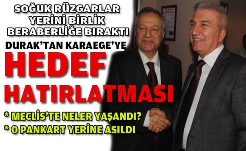 Karaege ve Durak'tan birlik mesajı