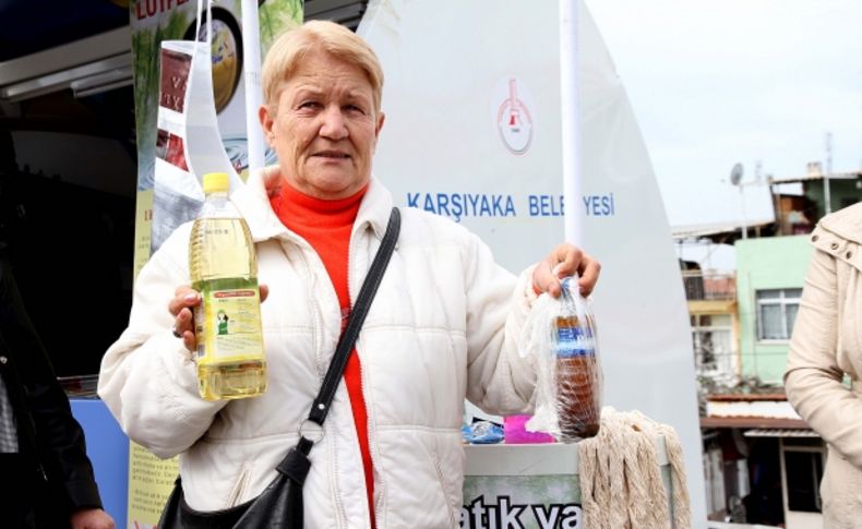 Karşıyaka'da 500 litre atık yağ toplandı