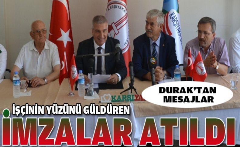 Karşıyaka'da sözleşme bayramı!