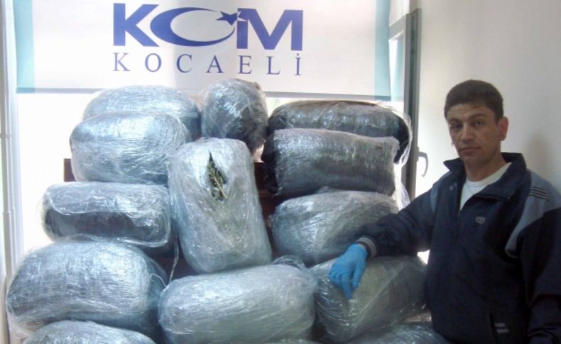 Kocaeli'nde 73 kilogram esrar ele geçirildi