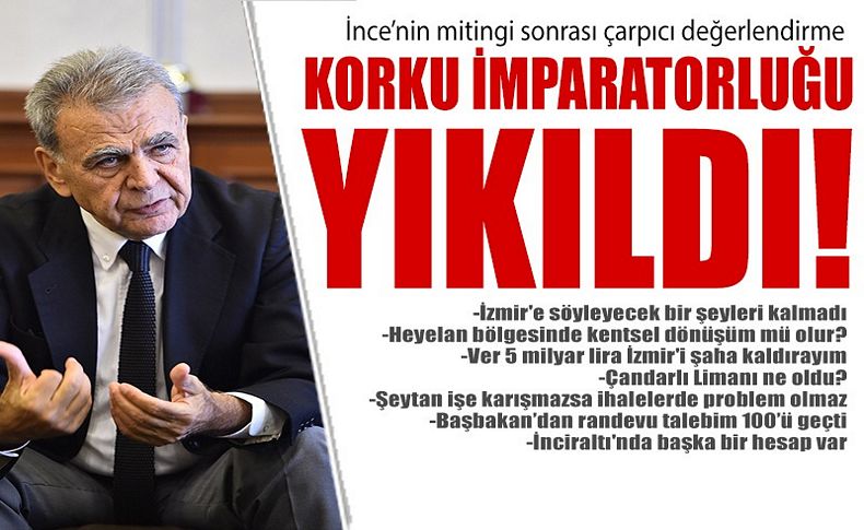 Kocaoğlu: Korku imparatorluğu yıkıldı