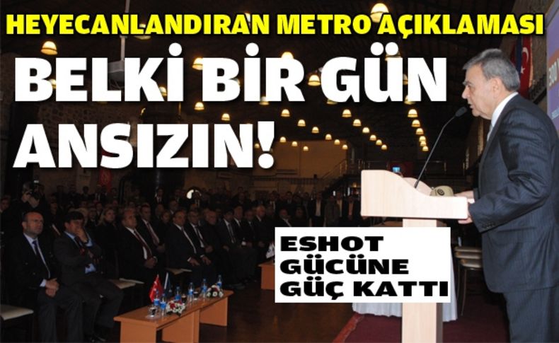 Kocaoğlu'ndan heyecanlandıran metro açıklaması