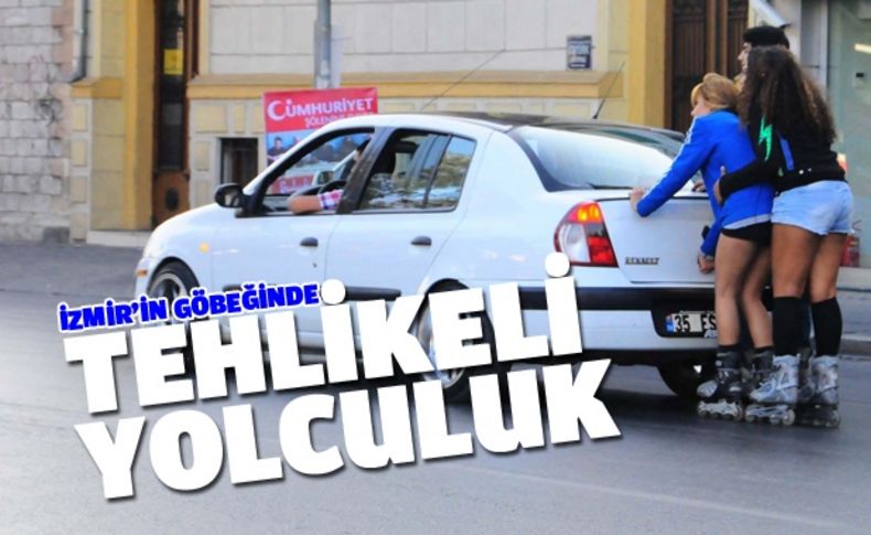 Konak'ta tehlikeli yolculuk