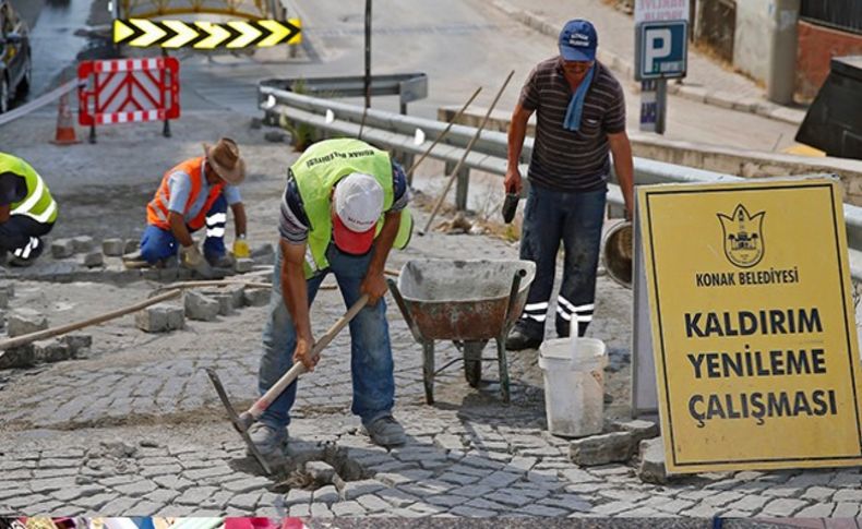 Konak’ta bozuk yollara jet bakım