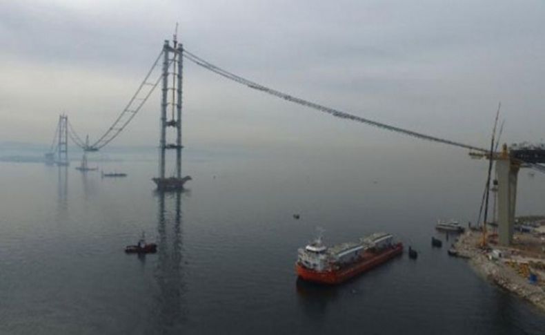 Körfez köprüsünde ilk 275 metre tamamlandı