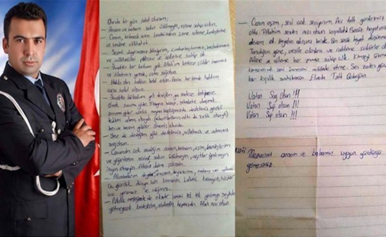 Cüzdanından çıktı; Şehit polisten ağlatan mektup