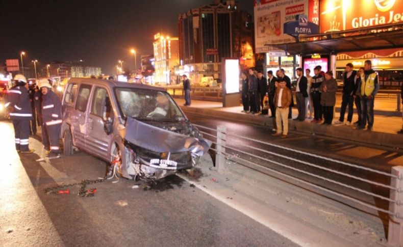 Küçükçekmece'de kaza: 1 ölü, 3 yaralı