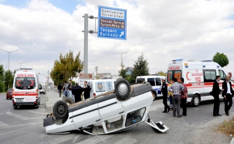 Kütahya'da kaza: 2 yaralı