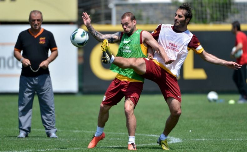 Lider Galatasaray, Sivasspor maçı hazırlıklarını sürdürdü