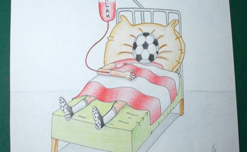 Liseli öğrencilerin karikatürleri ve resimleri büyük ilgi gördü