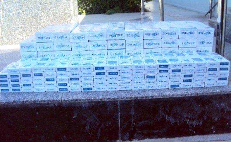 Manavgat'ta 4 bin paket gümrük kaçağı sigara ele geçirildi