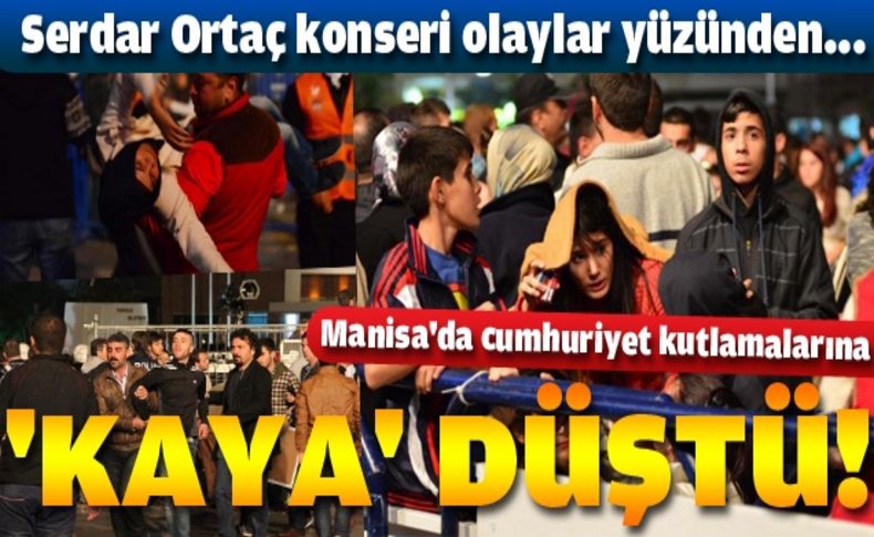 Manisa'da Cumhuriyet etkinliklerinde olay çıktı