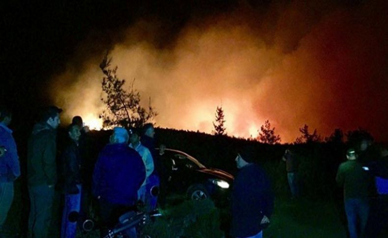Marmaris’te orman yangını: Yağmurla söndü