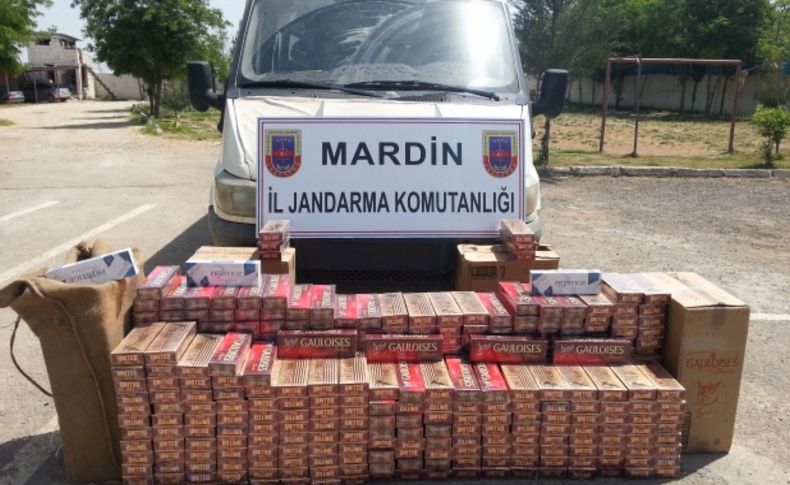 Mardin'de 45 bin 840 paket kaçak sigara ele geçirildi