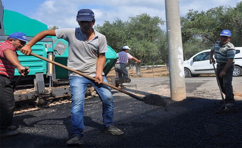 Menderes’in yollarında hummalı çalışma