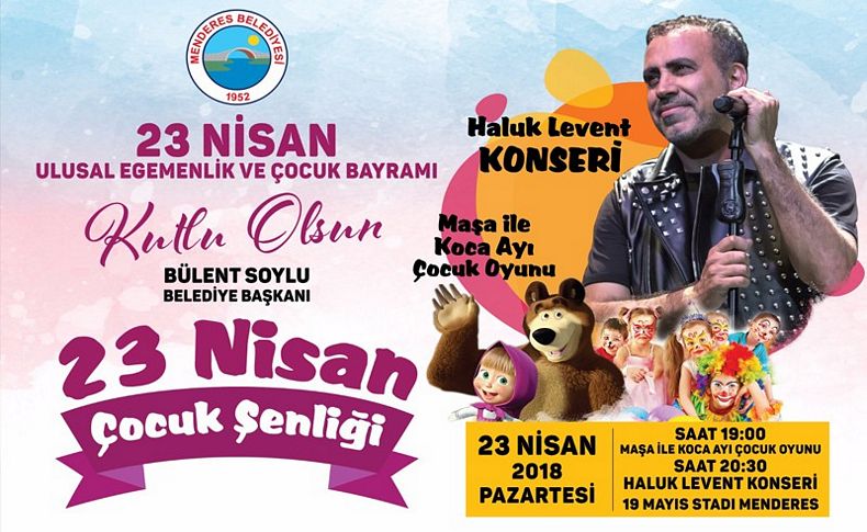 Menderes’te 23 Nisan coşkusu