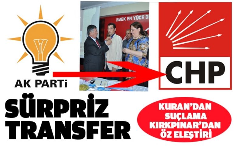 Menemen’de Ak Parti’den CHP’ye sürpriz transfer