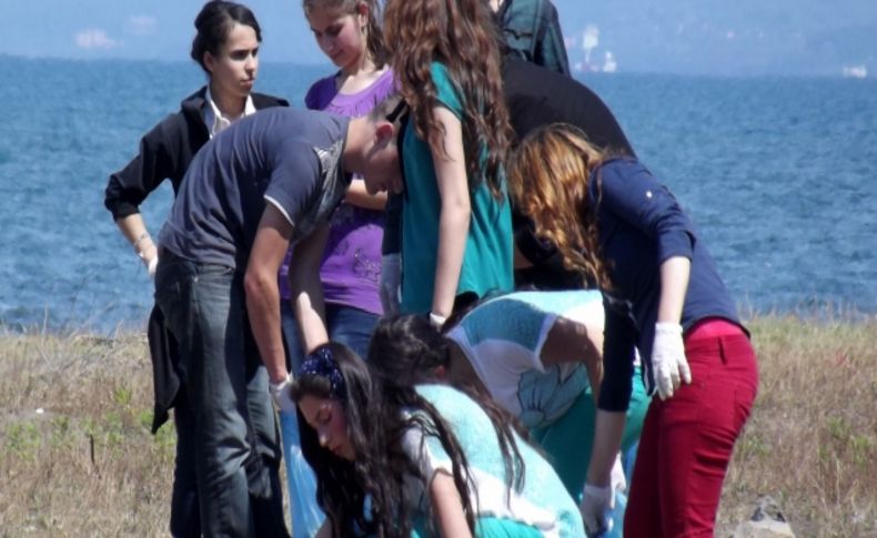 Miliç piknik alanının çöp haline gelmesine öğrenciler duyarsız kalmadı