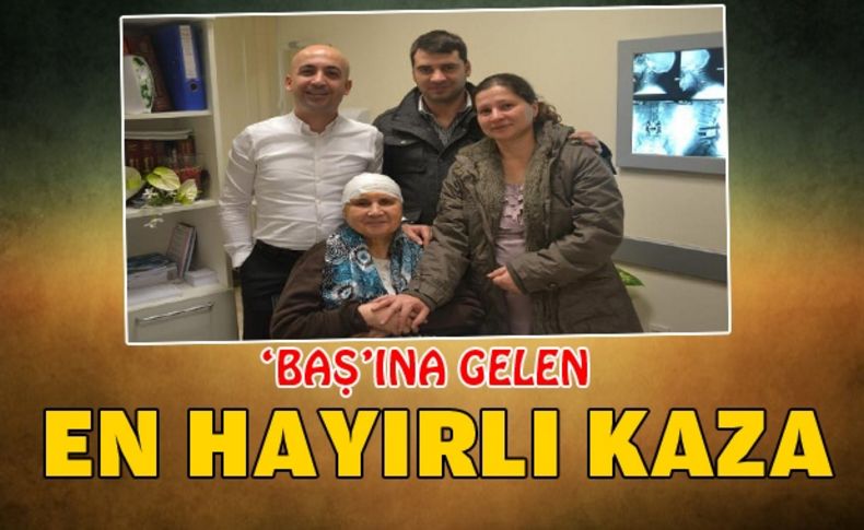 Minibüs kapısı başına çarptı, hayatı kurtuldu