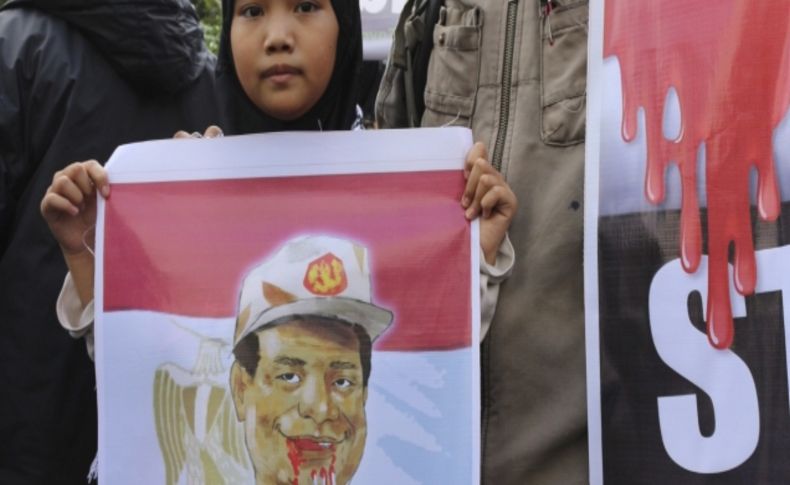 Mısır'da yapılan katliam Endonezya'da protesto edildi
