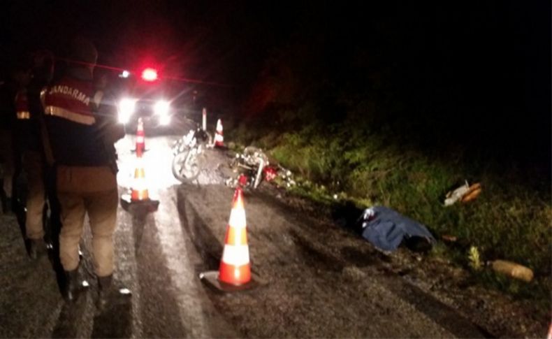 İzmir'de motosikletin çarptığı bisikletli öldü