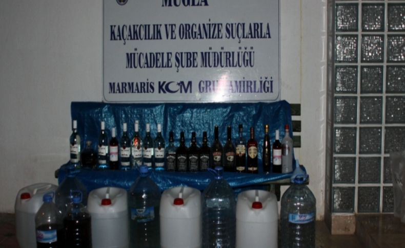 Muğla'da sahte içki operasyonu