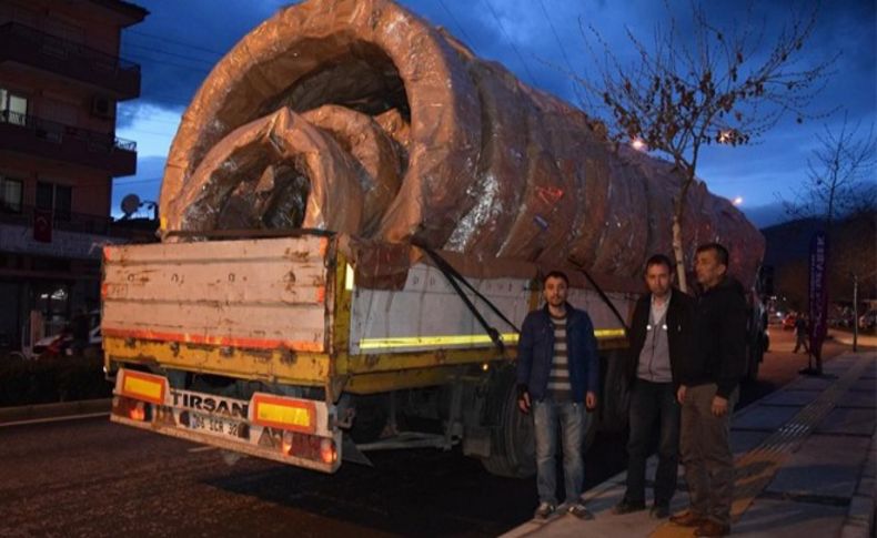 Ödemiş'e doğalgaz boru hattı