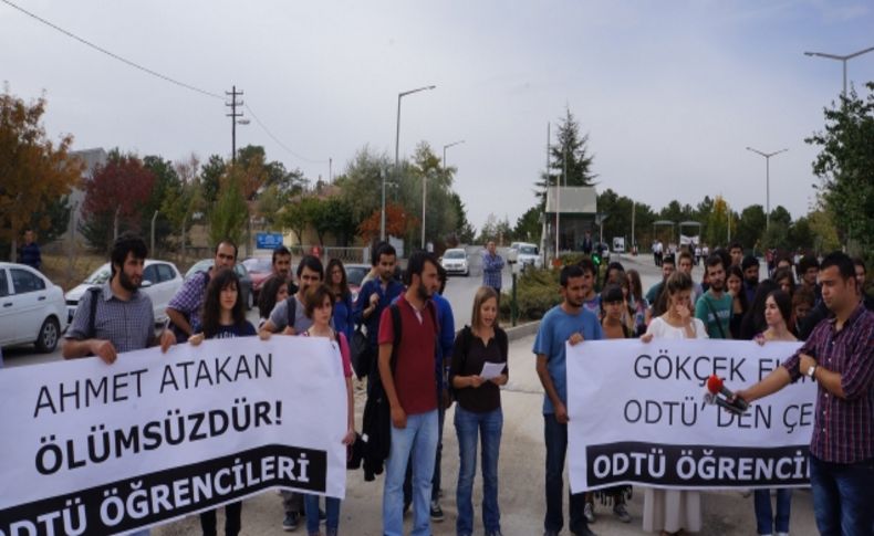 ODTÜ'de yol çalışmasına 'çadırlı, halaylı' protesto