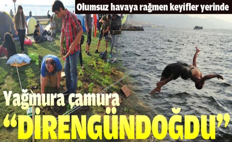 Olumsuz havaya rağmen keyifler yerinde