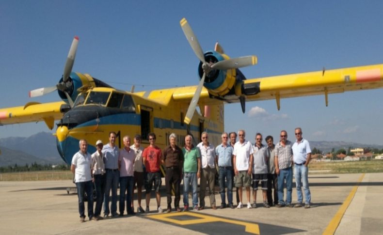 Orman yangınları için iki amfibik uçak Kocaseyit Havalimanı'na konuşlandı