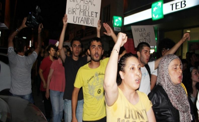 Osmaniye’de Taksim’e destek eylemi