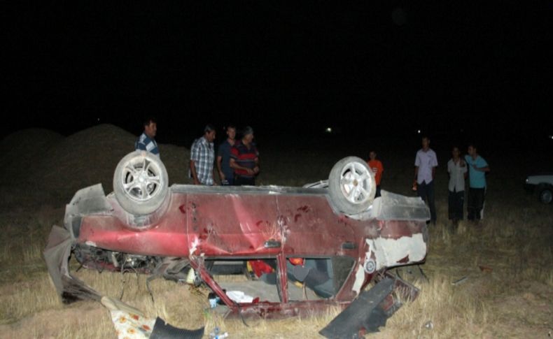 Otomobil takla attı: 3 yaralı