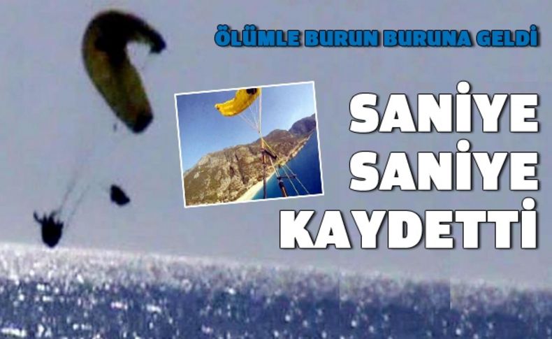 Paraşüt pilotu, kendi düşüşünü görüntüledi