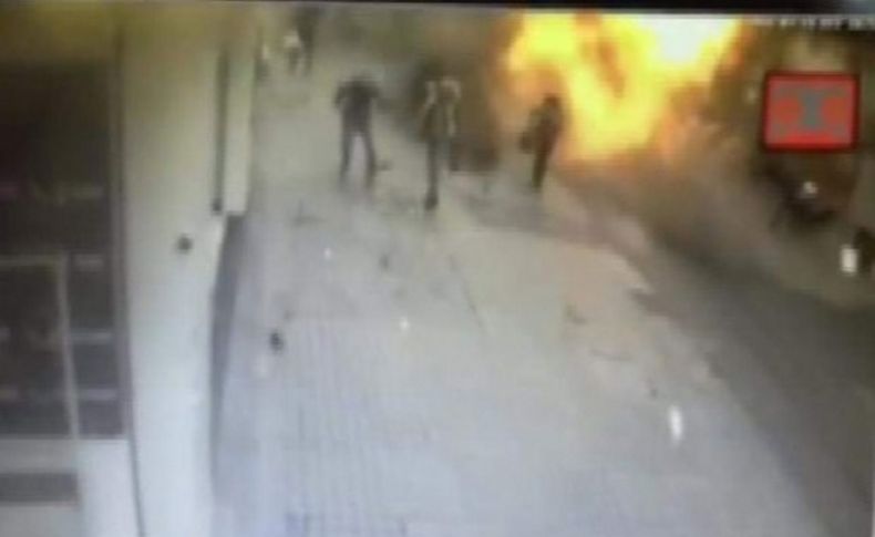 Taksim'deki canlı bomba saldırısı kamerada
