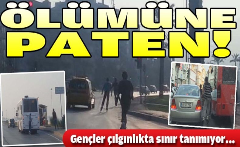 Patenli gençler trafikte tehlikeli oyun oynuyor