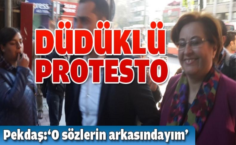 Pekdaş’a düdüklü protesto 'O sözlerimin arkasındayım'